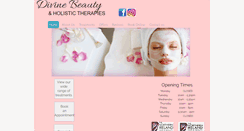 Desktop Screenshot of divinebeautytherapy.com